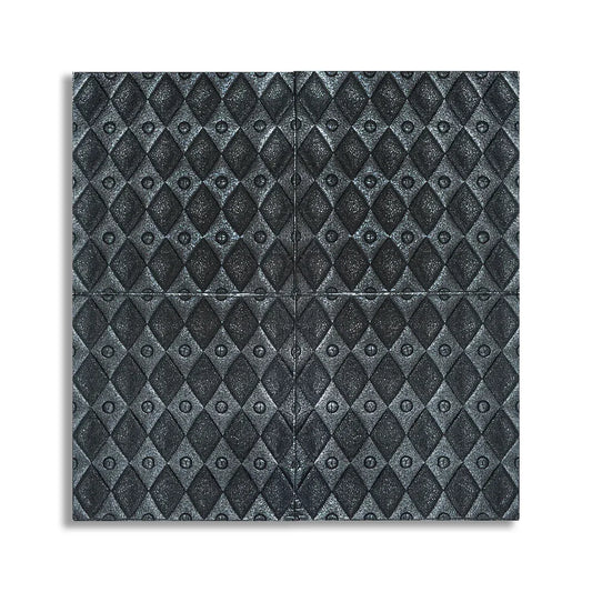 Set 10 x Tapet 3D Autoadeziv, design modern, rezistent la umezeala, usor de curatat, 70x70cm, Naimeed D4759, Negru - 221.ro