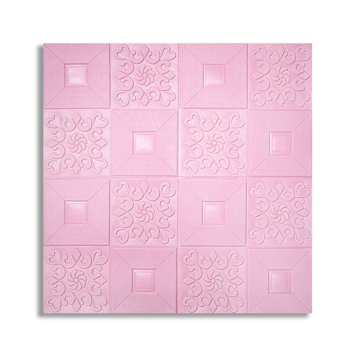 Tapet 3D Autoadeziv, design modern, rezistent la umezeala, usor de curatat, 70x70cm, Naimeed D4763, Roz