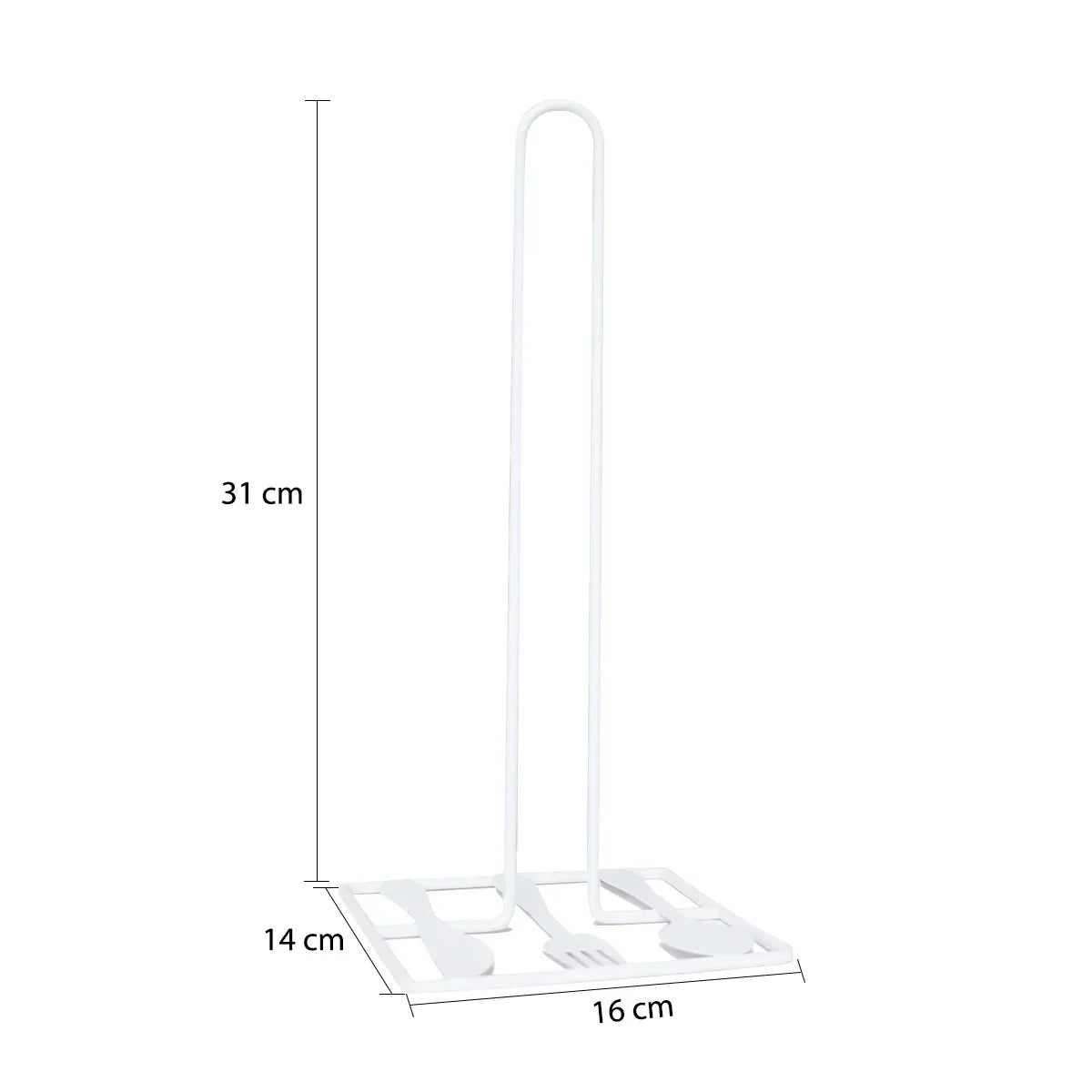 Suport servetele din metal, Naimeed D4771, Alb - 221.ro