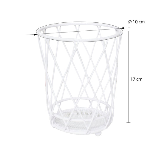 Suport tacamuri din metal, Naimeed D4773, Alb