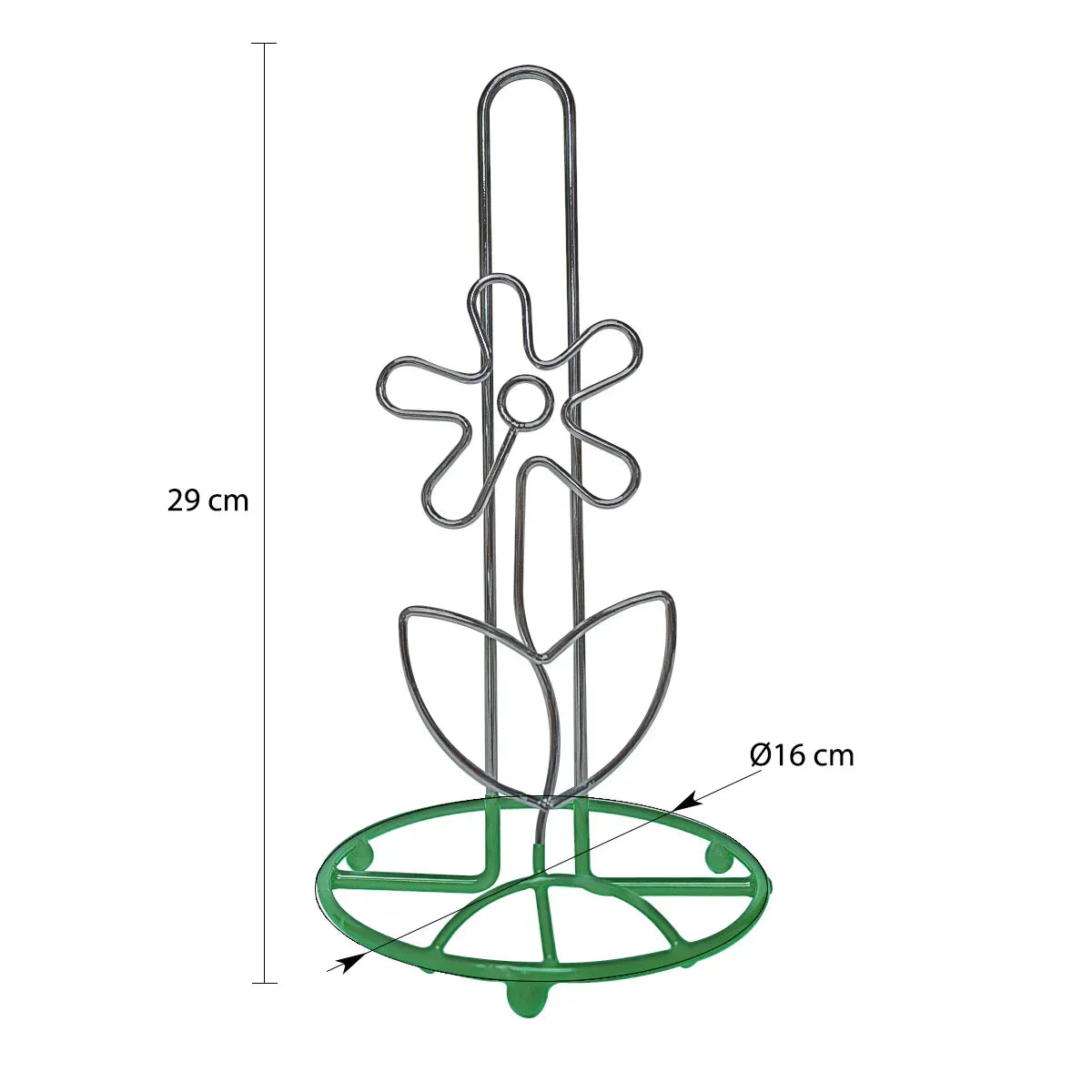 Suport servetele din metal, Naimeed D4778V, Verde - 221.ro