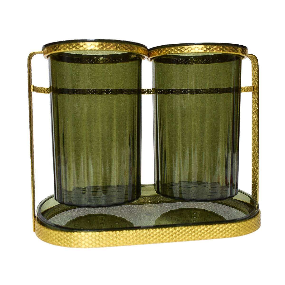 Suport tacamuri din metal, Naimeed D4779, Auriu