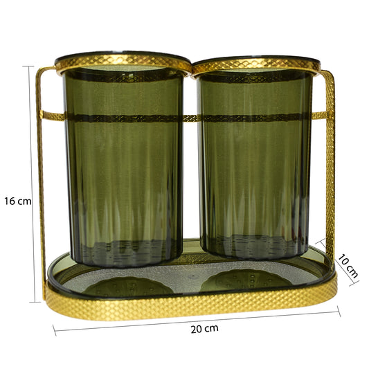 Suport tacamuri din metal, Naimeed D4779, Auriu