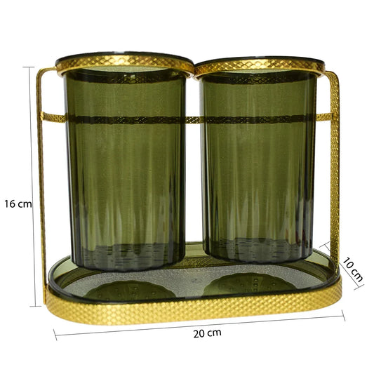 Suport tacamuri din metal, Naimeed D4779, Auriu - 221.ro