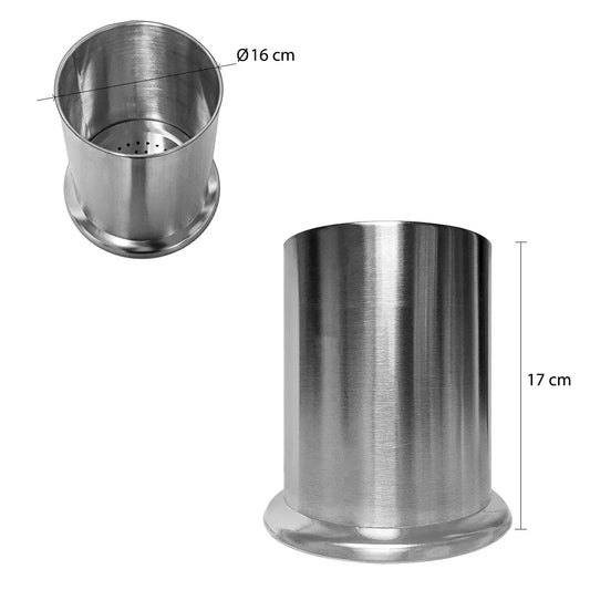Suport tacamuri din metal, Naimeed D4781, Argintiu - 221.ro
