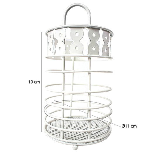 Suport tacamuri din metal, Naimeed D4785, Alb