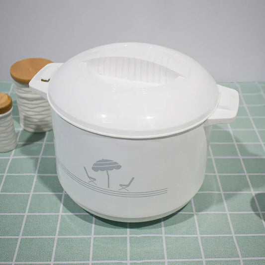 Caserola termica, set 3 piese, interior din inox, Naimeed D4792, Alb - 221.ro