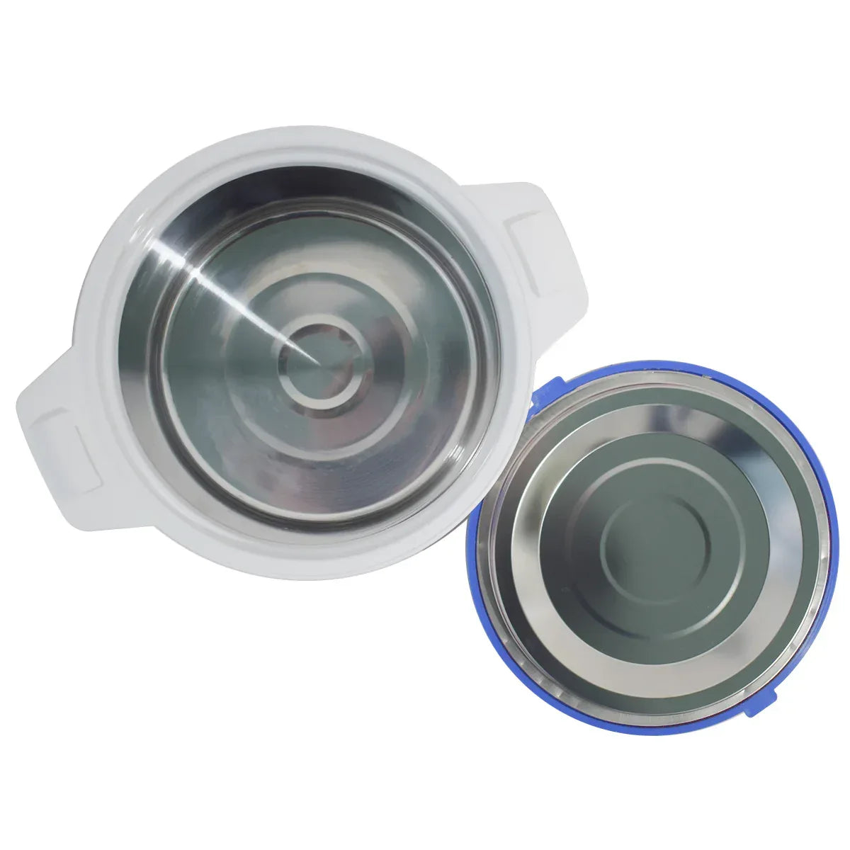 Caserola termica, set 3 piese, interior din inox, Naimeed D4792, Albastru - 221.ro