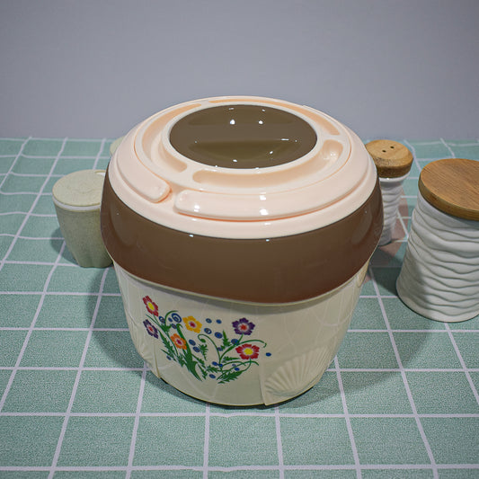 Caserola termica, set 2 piese, interior din inox, Naimeed D4793, Maro