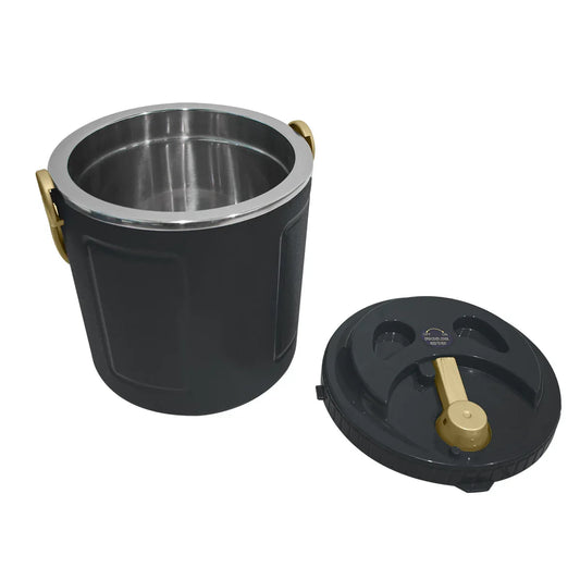 Caserola termica, set 3 piese, cu interior din inox, Naimeed D4803, Negru - 221.ro