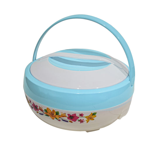 Caserola termica, set 2 piese, cu interior din inox, Naimeed D4805,Albastru