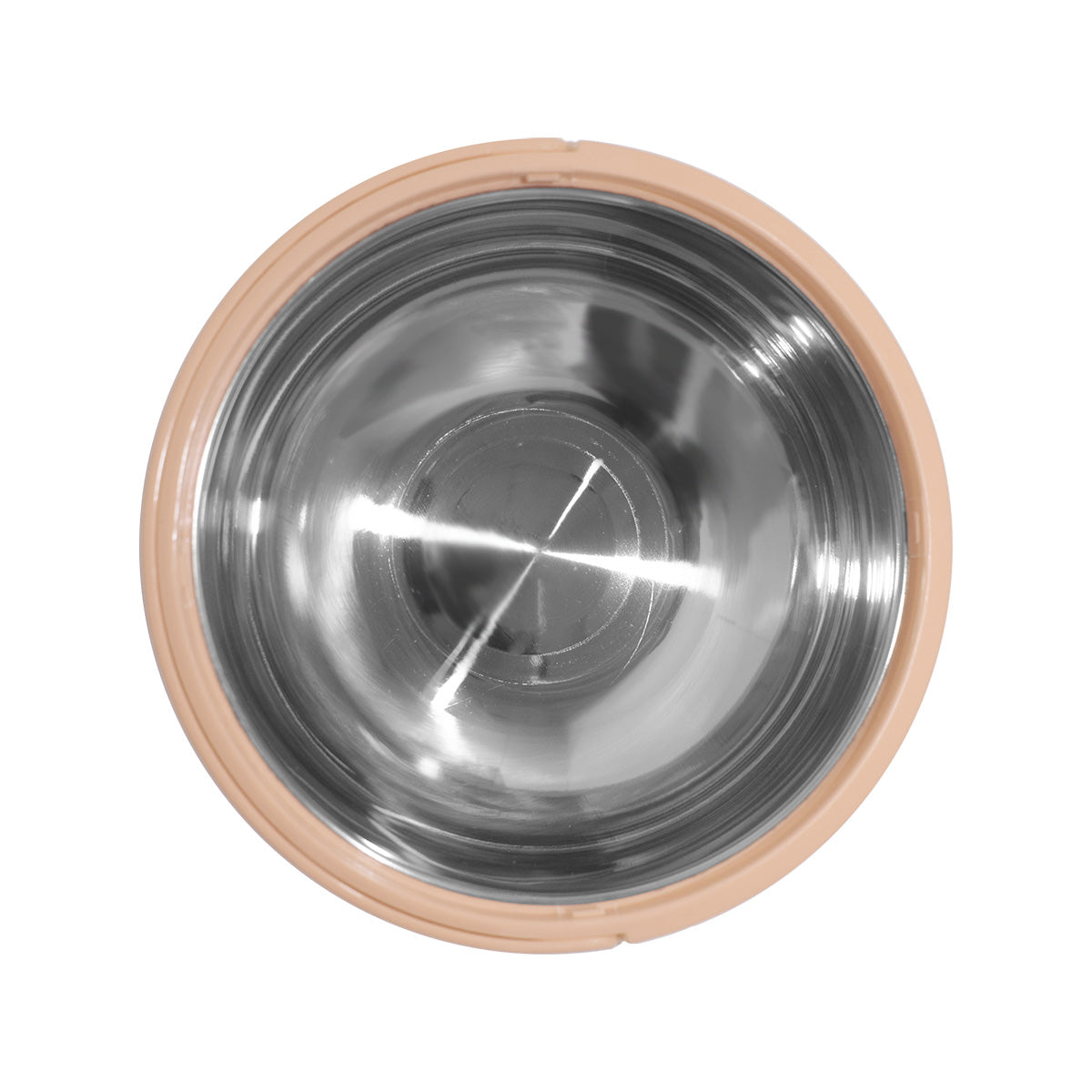 Caserola termica, set 2 piese, interior din inox, Naimeed D4805, Crem
