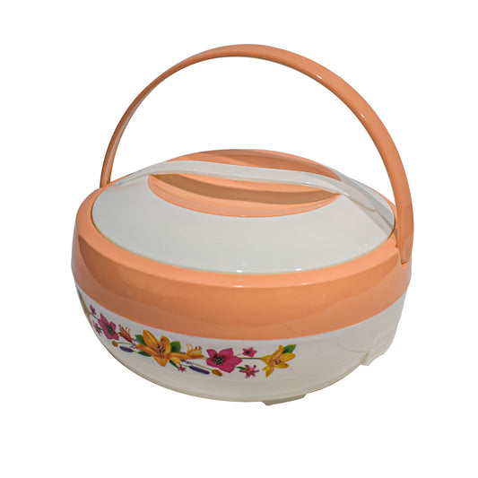 Caserola termica, set 2 piese, interior din inox, Naimeed D4805, Portocaliu