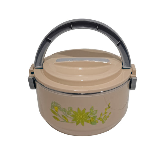 Caserola termica, set 3 piese, cu interior din inox, Naimeed D4810, Maro