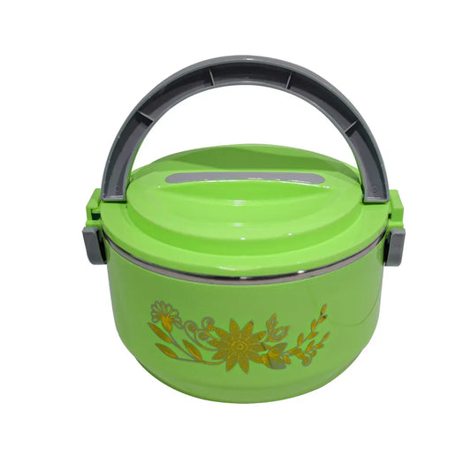 Caserola termica, set 3 piese, cu interior din inox, Naimeed D4810, Verde - 221.ro