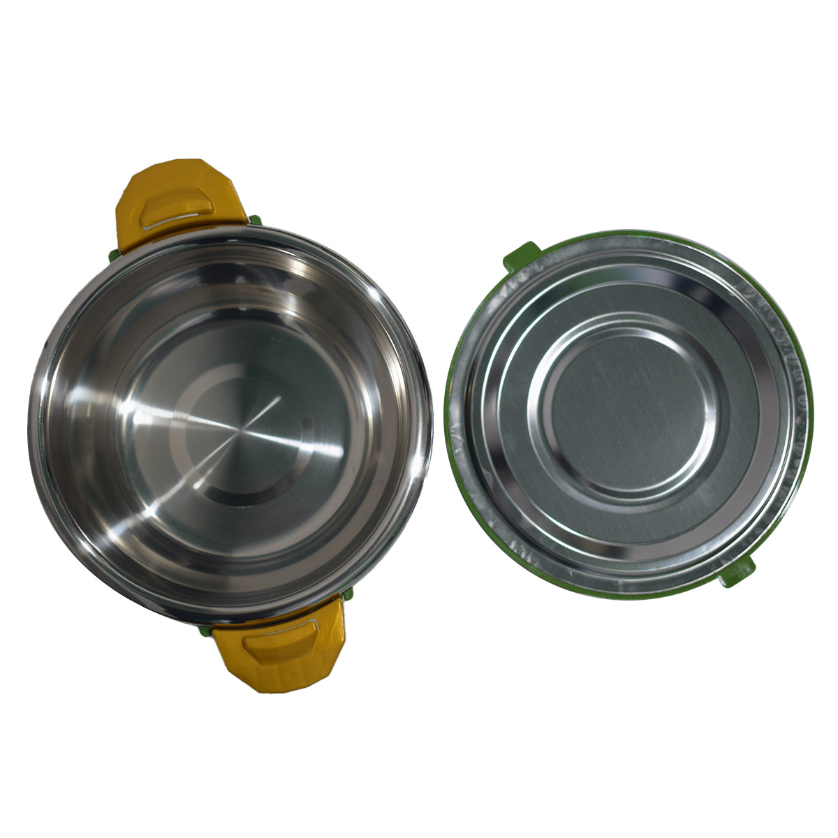 Caserola termica, set 5 piese, cu interior din inox, Naimeed D4818, Verde