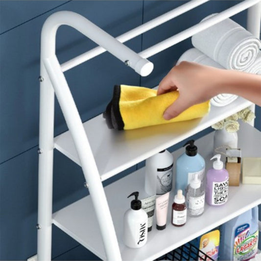 Raft de baie, 3 polite deasupra masinii de spalat, Naimeed D4824, 177x65x25 cm, Alb