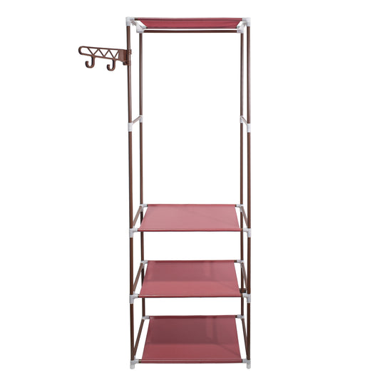 Dulap pentru haine, 3 polite, Naimeed D4832M, Maro