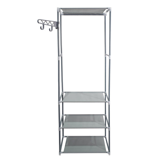 Dulap pentru haine, 3 polite, Naimeed D4832G, Gri