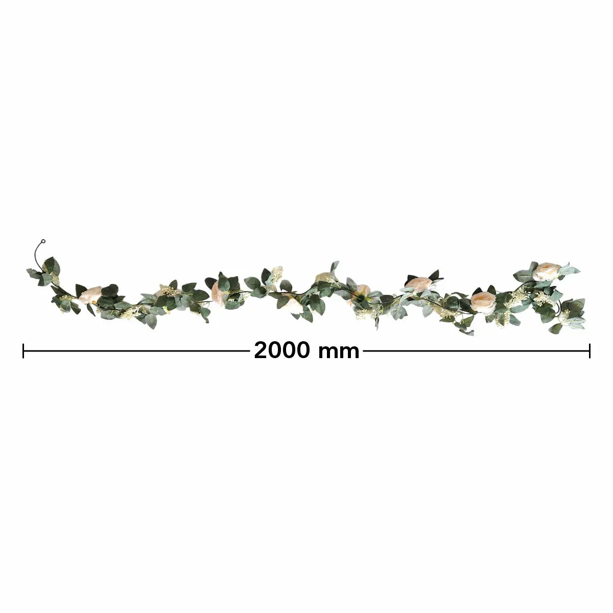 Planta artificiala curgatoare cu flori, Naimeed D4866, Portocaliu, 2m - 221.ro