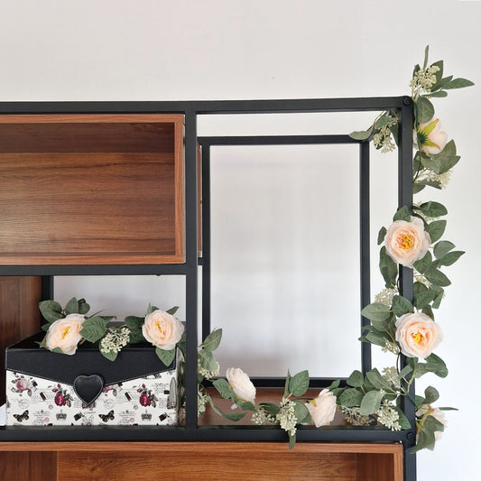 Planta artificiala curgatoare cu flori, Naimeed D4866, Roz Deschis, 2m