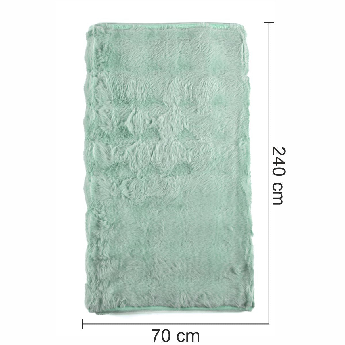 Cuvertura Canapea, Naimeed D4877L, 70x240cm, poliester, pufoasa, Turcoaz