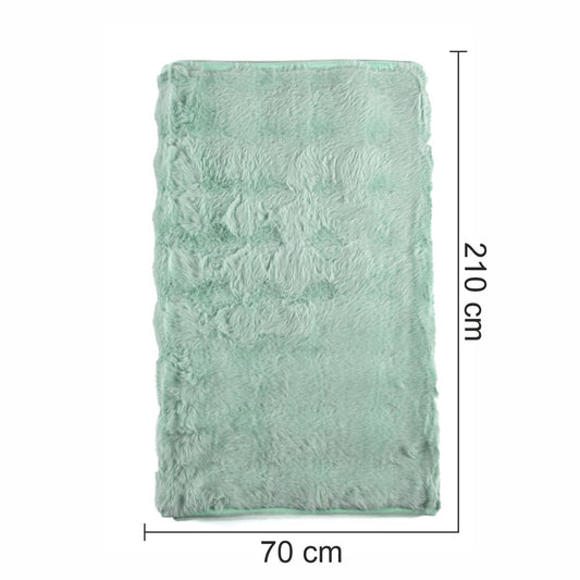 Cuvertura Canapea, Naimeed D4877M, 70x210cm, poliester, pufoasa, Turcoaz