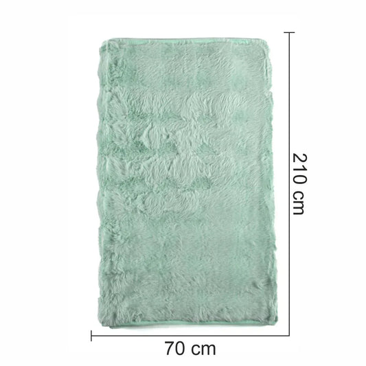 Cuvertura Canapea, Naimeed D4877M, 70x210cm, poliester, pufoasa, Turcoaz - 221.ro