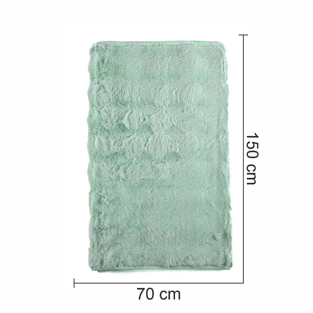 Cuvertura Canapea, Naimeed D4877S, 70x150cm, poliester, pufoasa, Turcoaz