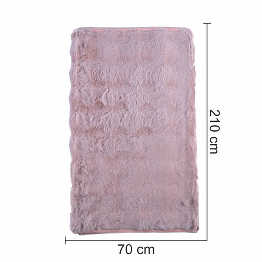 Cuvertura Canapea, Naimeed D4878M, 70x210cm, poliester, pufoasa, Roz