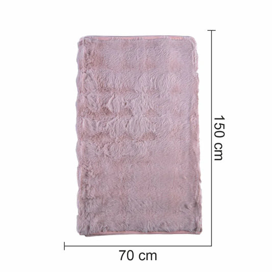 Cuvertura Canapea, Naimeed D4878S, 70x150cm, poliester, pufoasa, Roz - 221.ro
