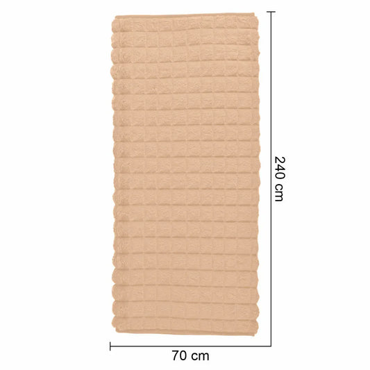 Cuvertura Canapea, Naimeed D4879L, 70x240cm, poliester, pufoasa, matlasata, Crem - 221.ro