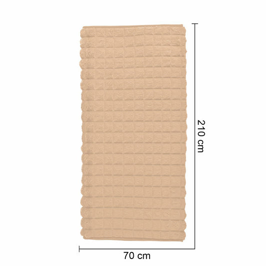 Cuvertura Canapea, Naimeed D4879M, 70x210cm, poliester, pufoasa, matlasata, Crem