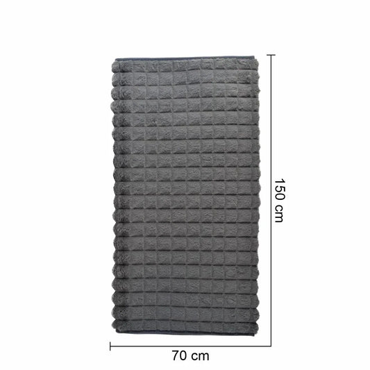 Cuvertura Canapea, Naimeed D4880S, 70x150cm, poliester, pufoasa, matlasata, Gri Inchis - 221.ro