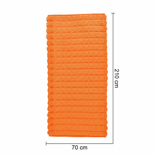 Cuvertura Canapea, Naimeed D4881M, 70x210cm, poliester, pufoasa, matlasata, Portocaliu - 221.ro
