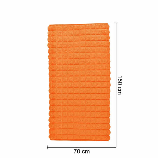 Cuvertura Canapea, Naimeed D4881S, 70x150cm, poliester, pufoasa, matlasata, Portocaliu - 221.ro