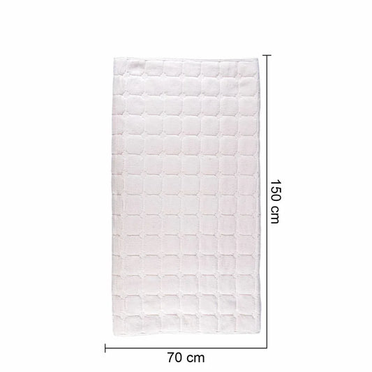 Cuvertura Canapea, Naimeed D4884S, 70x150cm, poliester, pufoasa, matlasata, Alb - 221.ro