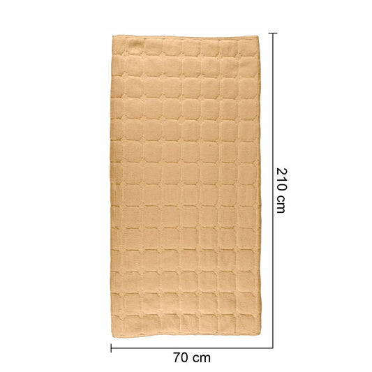 Cuvertura Canapea, Naimeed D4887M, 70x210cm, poliester, pufoasa, matlasata, Maro Deschis - 221.ro