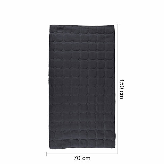 Cuvertura Canapea, Naimeed D4888S, 70x150cm, poliester, pufoasa, matlasata, Negru