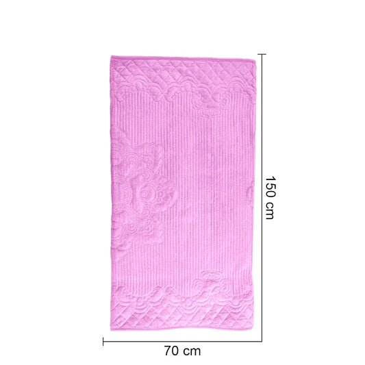 Cuvertura Canapea, Naimeed D4889S, 70x150cm, poliester, pufoasa, matlasata, Roz - 221.ro