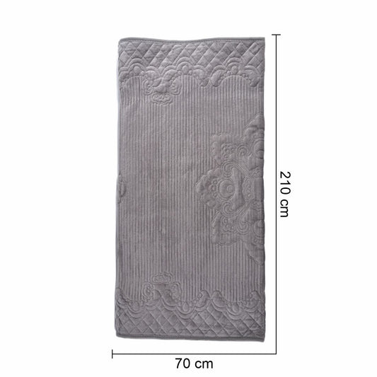 Cuvertura Canapea, Naimeed D4890M, 70x210cm, poliester, pufoasa, matlasata, Gri