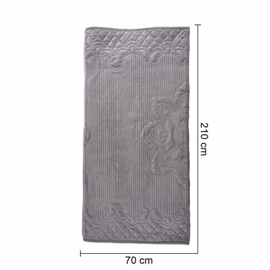 Cuvertura Canapea, Naimeed D4890M, 70x210cm, poliester, pufoasa, matlasata, Gri - 221.ro