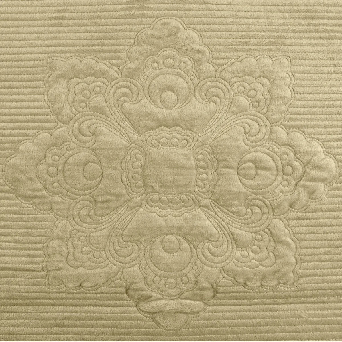 Cuvertura Canapea, Naimeed D4892M, 70x210cm, poliester, pufoasa, matlasata, Crem - 221.ro