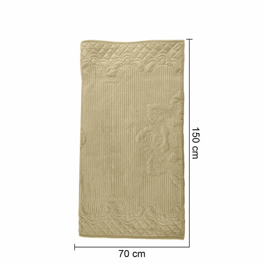 Cuvertura Canapea, Naimeed D4892S, 70x150cm, poliester, pufoasa, matlasata, Crem