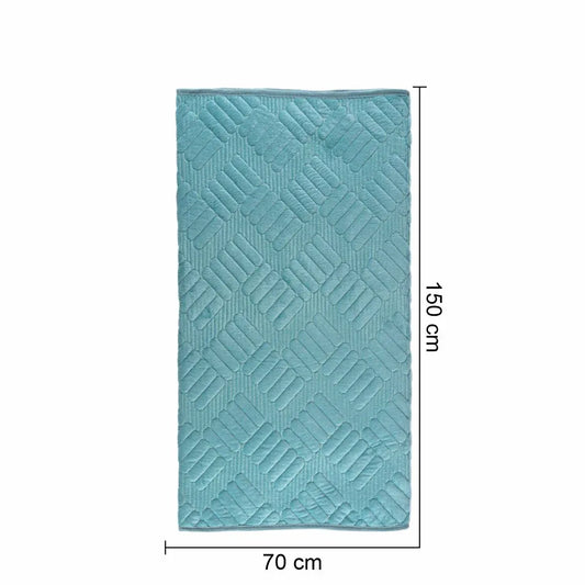 Cuvertura Canapea, Naimeed D4897S, 70x150cm, poliester, pufoasa, matlasata, Turcoaz - 221.ro