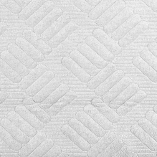 Cuvertura Canapea, Naimeed D4898L, 70x240cm, poliester, pufoasa, matlasata, Alb - 221.ro