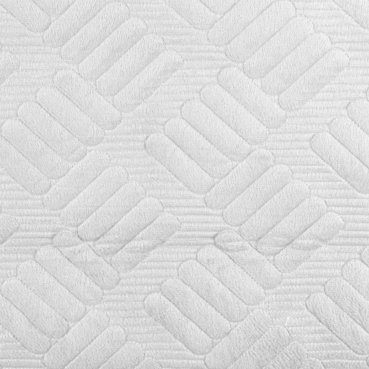 Cuvertura Canapea, Naimeed D4898M, 70x210cm, poliester, pufoasa, matlasata, Alb - 221.ro