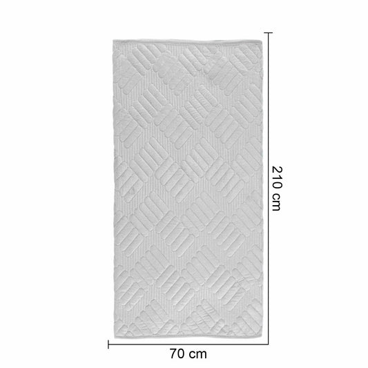 Cuvertura Canapea, Naimeed D4898M, 70x210cm, poliester, pufoasa, matlasata, Alb