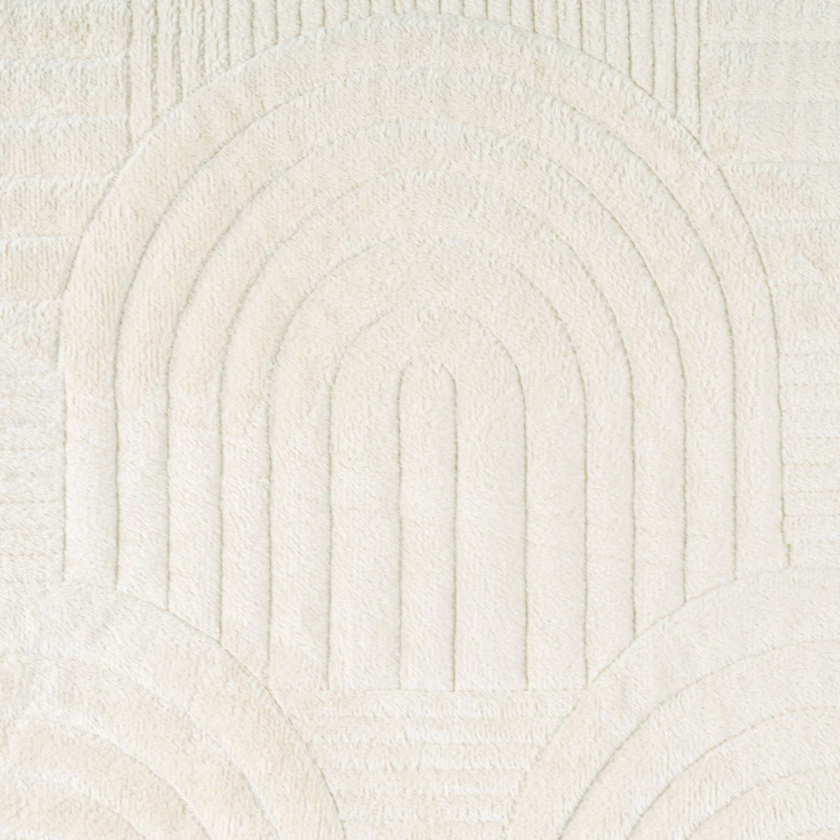 Cuvertura Canapea, Naimeed D4901S, 70x150cm, poliester, pufoasa, matlasata, Crem