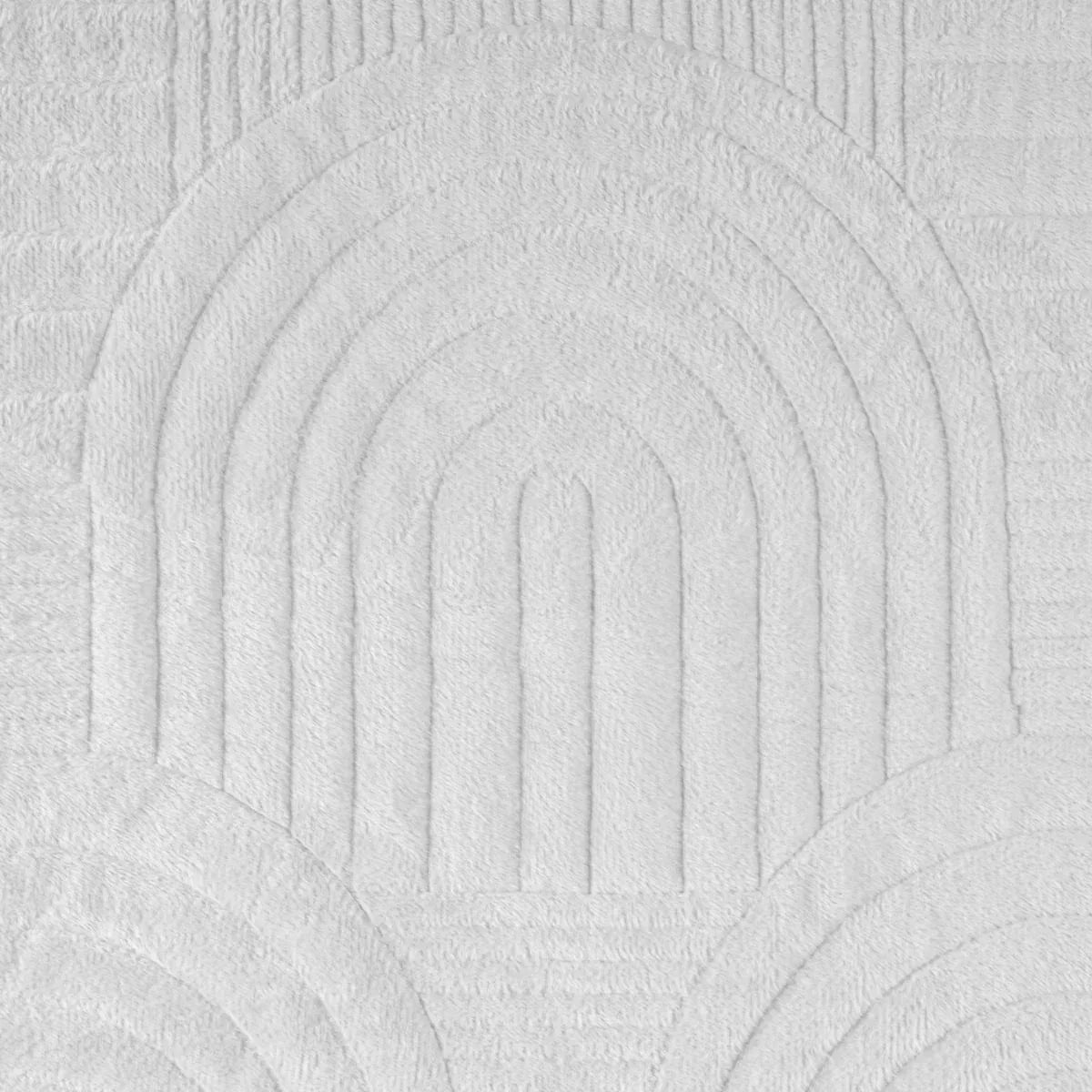 Cuvertura Canapea, Naimeed D4903L, 70x240cm, poliester, pufoasa, matlasata, Alb - 221.ro